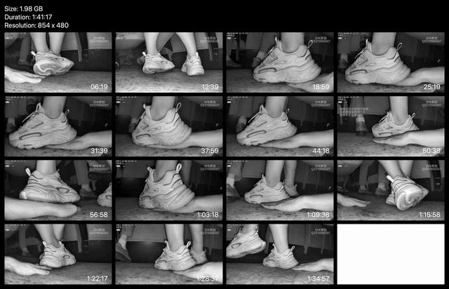 Woman wearing fila sneaker unaware hand trample in cinema 3